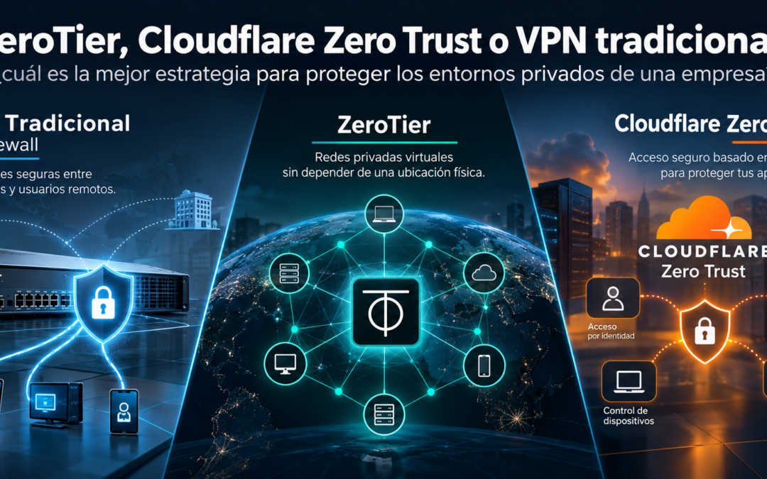 ZeroTier, Cloudflare Zero Trust o VPN tradicional: ¿cuál es la mejor estrategia para proteger los entornos privados de una empresa?
