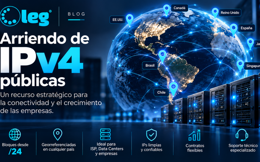 Arriendo de direcciones IPv4 públicas: un recurso estratégico para la conectividad y el crecimiento de las empresas.
